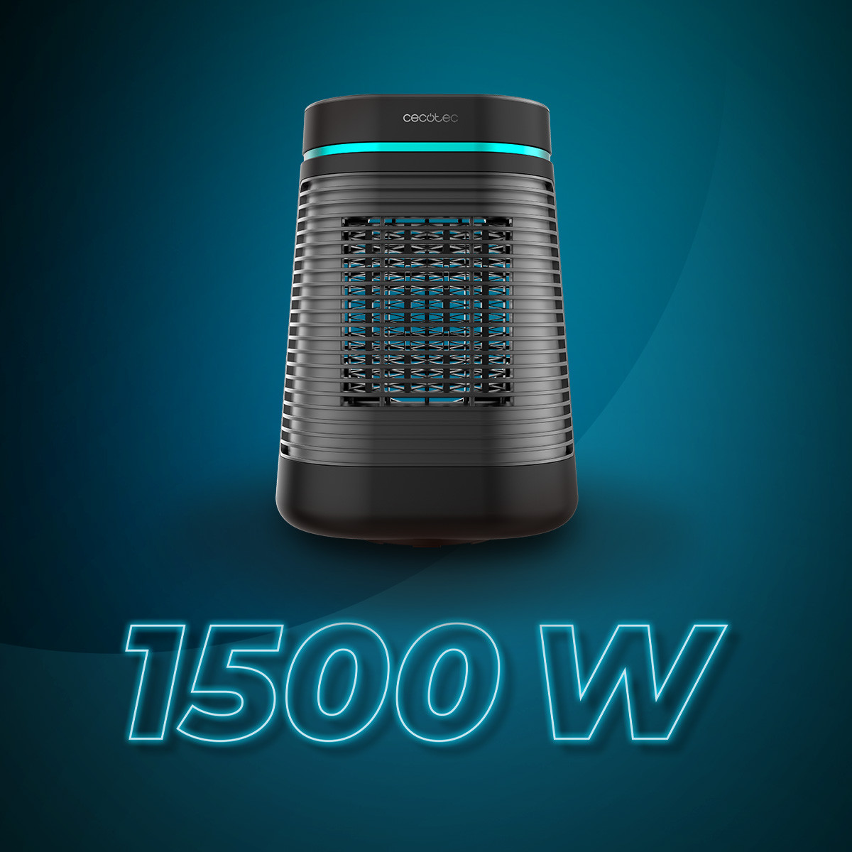 Calefactor cerámico con 1500 W de potencia que gracias a su Ceramic Technology es capaz de conseguir un ambiente más cálido en la estancia en la cual sea ubicado.