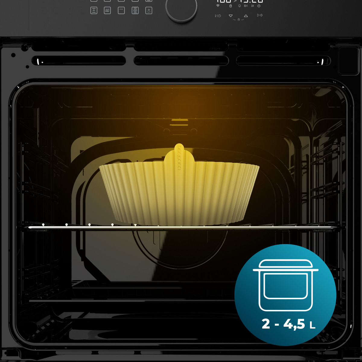 Con un tamaño adecuado de 19 x 6 cm para freidoras de aire de 2-4.5L, estas bandejas de silicona no solo son ideales para la freidora, sino que también son aptas para horno de microondas, vapor y más. Su superficie antiadherente facilita la limpieza, ya sea a mano o en el lavavajillas.