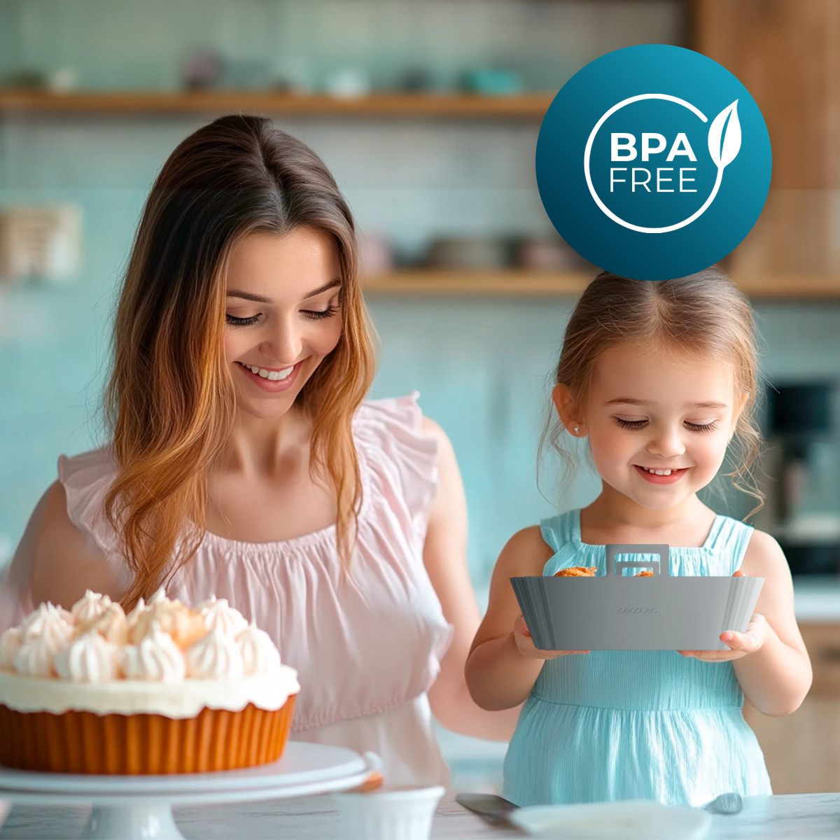 El material de silicona de alta calidad y libre de BPA asegura la seguridad del uso en freidoras de aire caliente, hornos, microondas, congeladores y lavavajillas.
