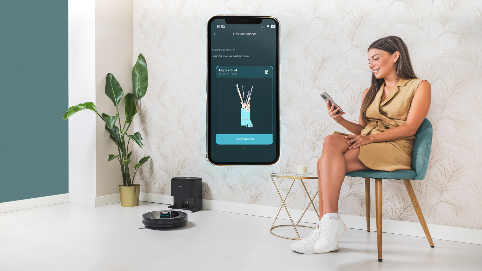 Áreas restringidas: selecciona desde la App las partes de tu casa que no quieres que limpie el robot y olvídate de preocupaciones.