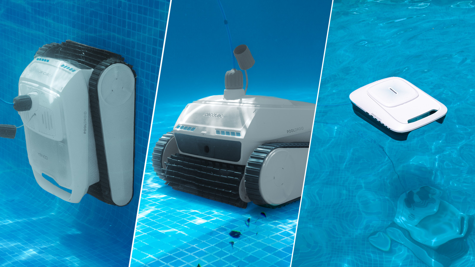 Arrasa con la suciedad. Succión ultrapotente de 230 L/min, potencia que permite limpiar la piscina en profundidad y filtrado de alta eficiencia. Filtro de 180 μm y 4 L de capacidad.