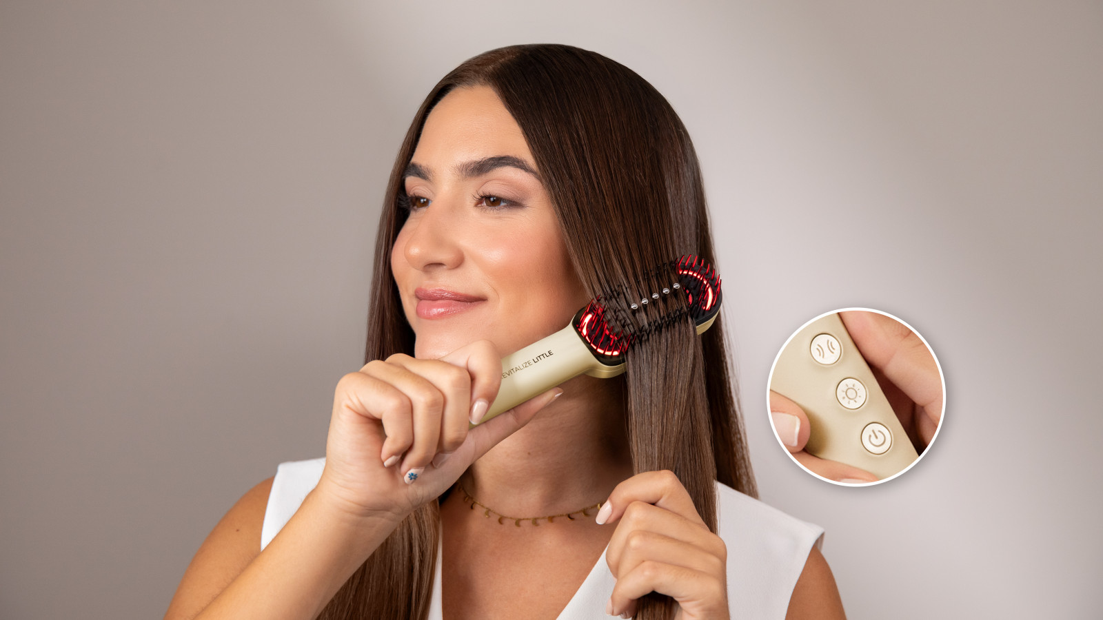 El modo de vibración proporciona un relajante masaje en el cuero cabelludo que estimula la circulación y favorece el crecimiento del cabello, a la vez que reduce tensiones.