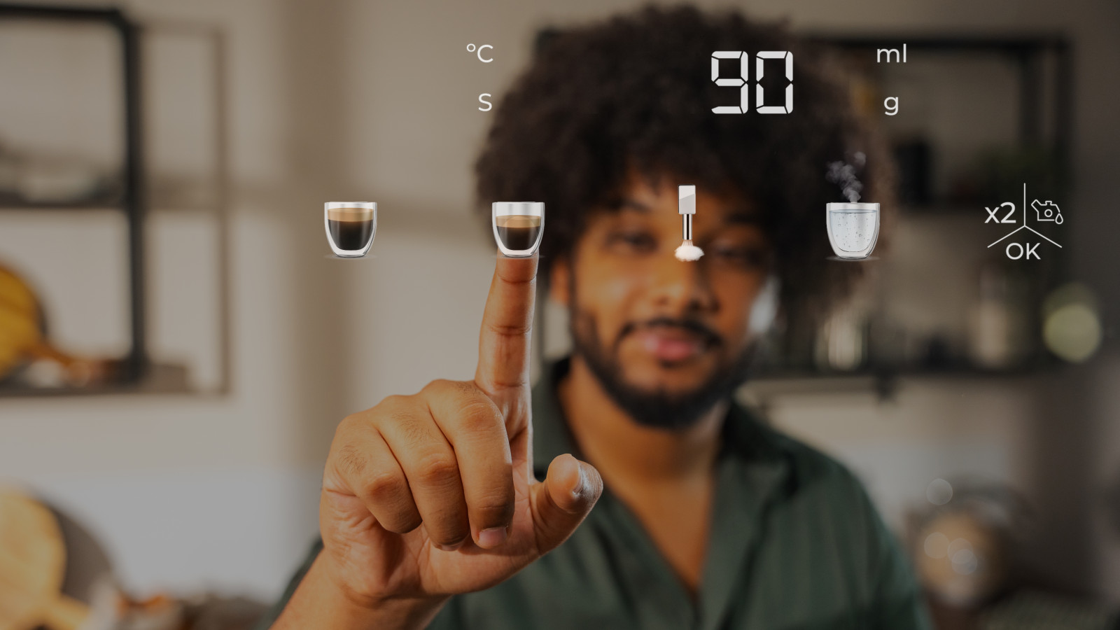 Se adapta a todos los gustos, puedes personalizar y memorizar fácilmente la cantidad y la intensidad del café.