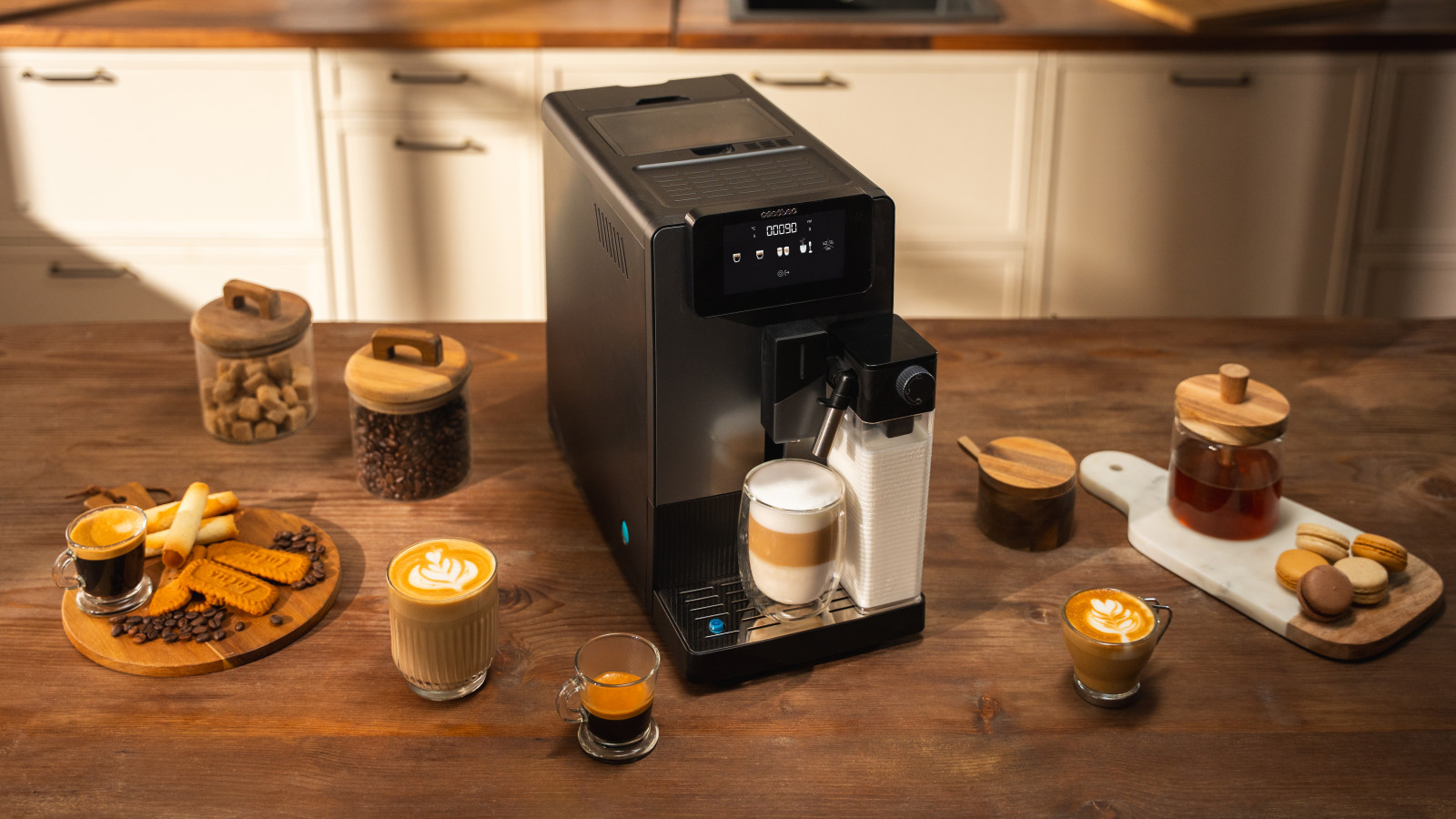 Bomba de presión de 19 bares para conseguir  la mejor crema y el máximo aroma en cada café.