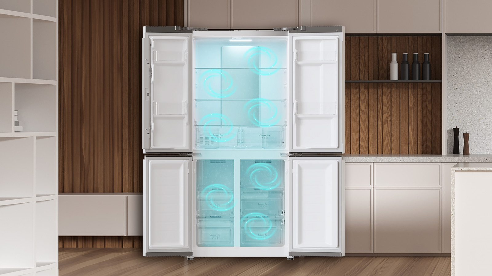 Metal Cooling: mejor distribución del frío en todo el compartimento.