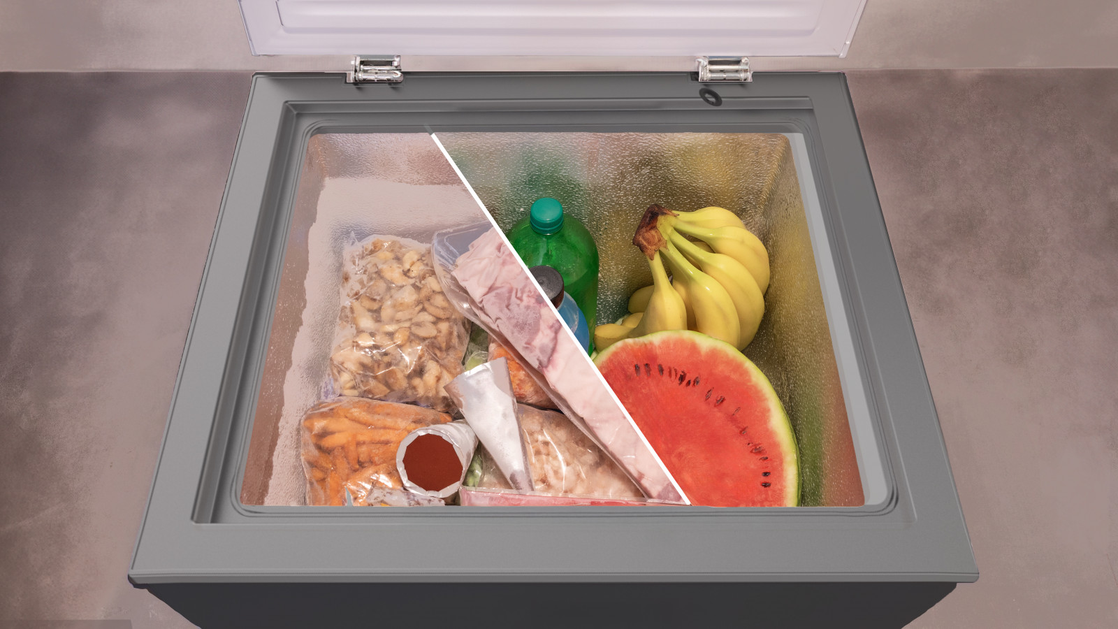 Dual Function: convertible en frío positivo. Ajusta la temperatura en función de tus necesidades y mantén tus alimentos frescos por más tiempo.
Fast Freezing. Congelado de manera ultrarrápida.
