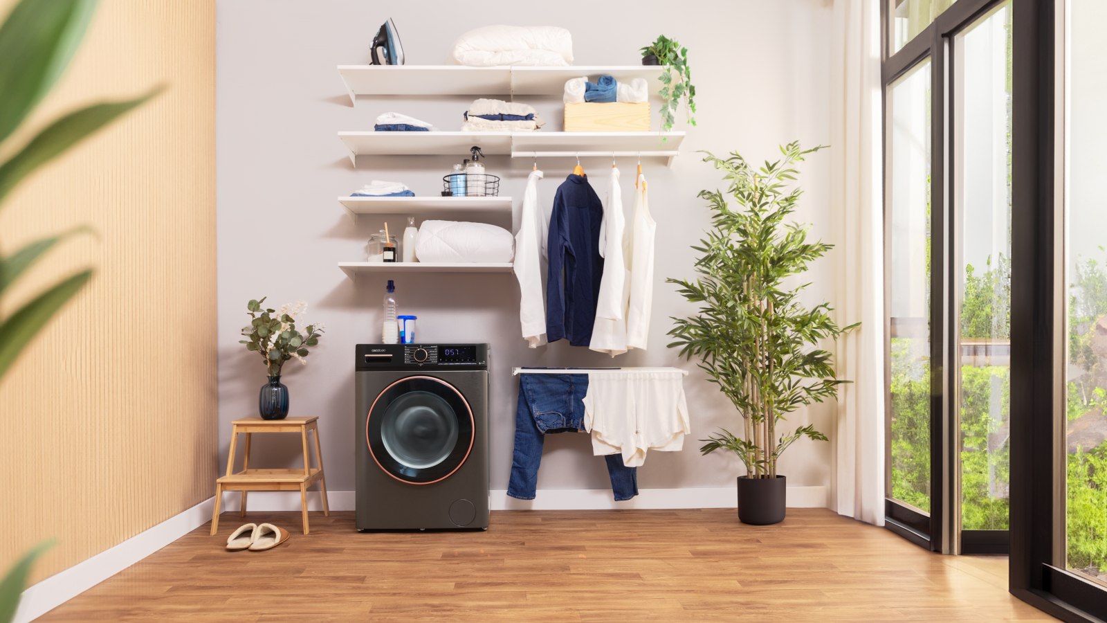 Capacidad 7 Kg: lava toda tu ropa a la vez gracias a la gran capacidad de 7 kg su tambor y haz tus lavados más eficientes al no dejarte nada para otro día. Clase A: consigue el máximo ahorro en cada lavado gracias a su etiqueta energética Clase A. Motor Inverter Plus: garantiza un funcionamiento eficiente lavado tras lavado, lo que permite ahorrar más de un 50% en comparación con un motor universal. Además, reduce el ruido durante su funcionamiento, sobre todo en la fase de centrifugado y lavado.