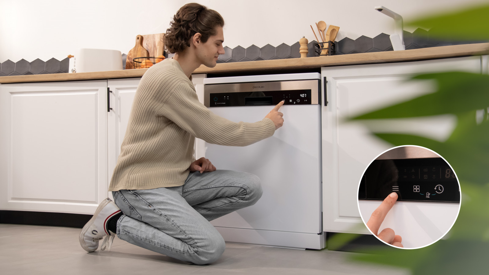 Motor Inverter Plus: ahorro de energía y de dinero. Media carga: la posibilidad de poner el lavavajillas sin que esté al completo y sin que gaste la misma cantidad de recursos que si estuviera lleno.