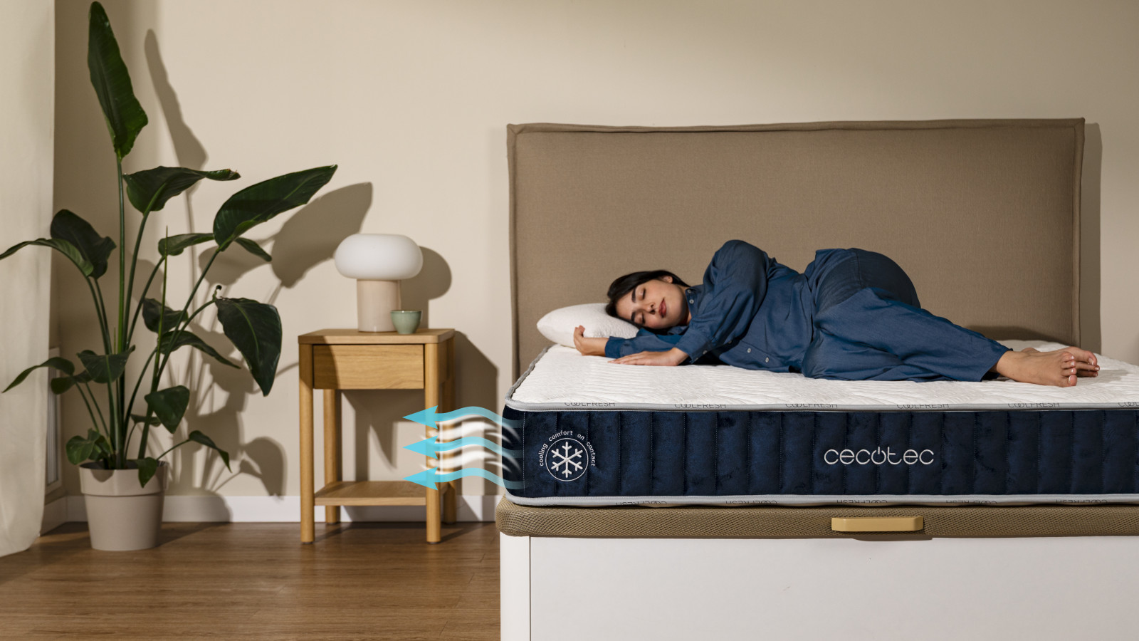 DualSystem: su diseño de doble cara ofrece frescor en verano y calidez en invierno para que disfrutes del mejor descanso durante todo el año.