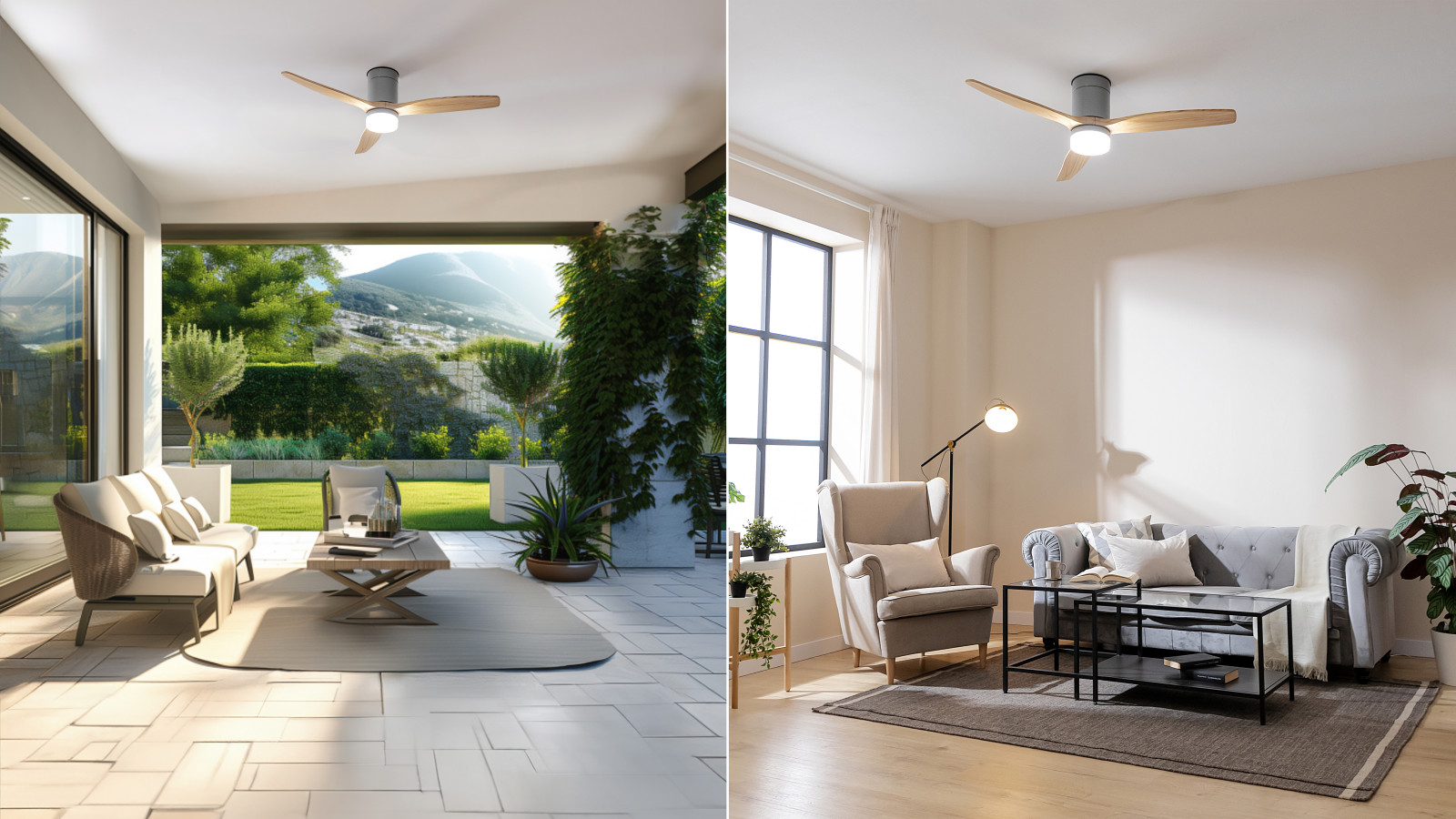 Su control por mando a distancia permite seleccionar las distintas configuraciones de funcionamiento del ventilador y controlarlo de manera cómoda y sencilla.