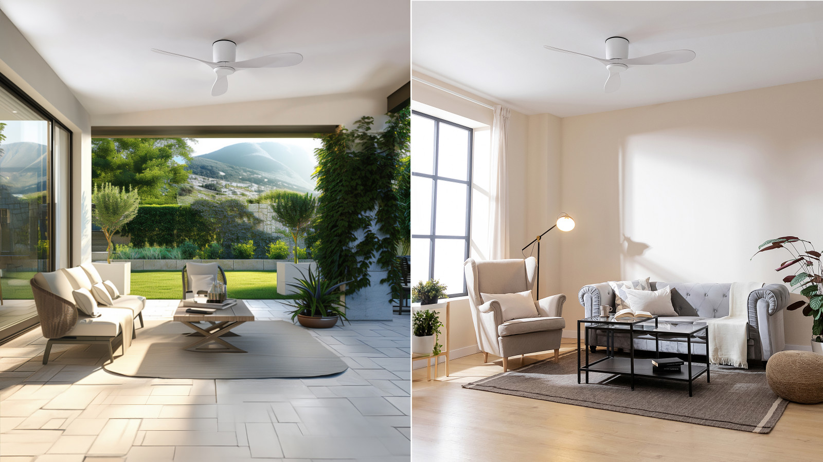Su control por mando a distancia permite seleccionar las distintas configuraciones de funcionamiento del ventilador y controlarlo de manera cómoda y sencilla.