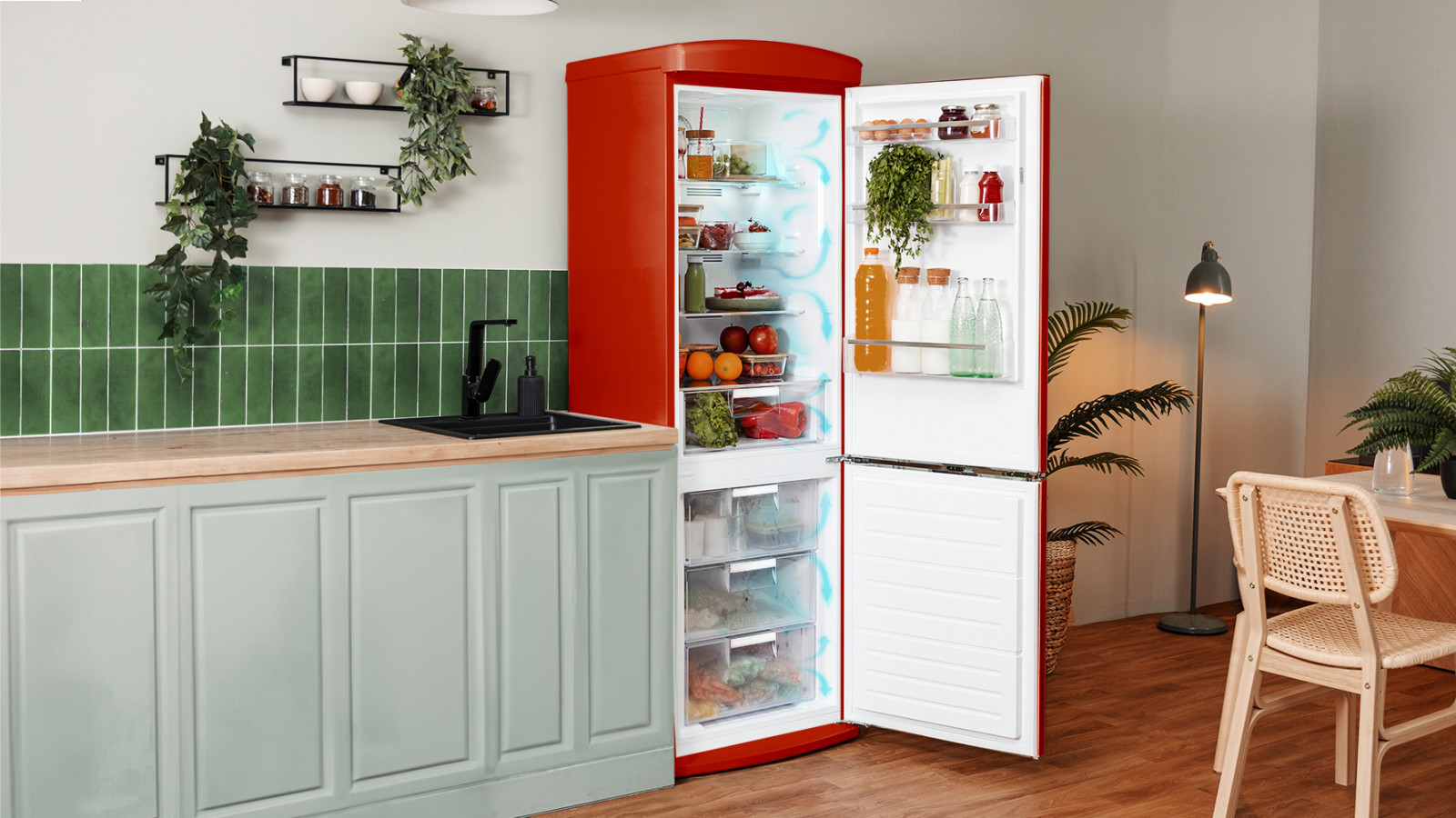 Sistema Fast Cooling: permite una mayor rapidez en la refrigeración de los alimentos.