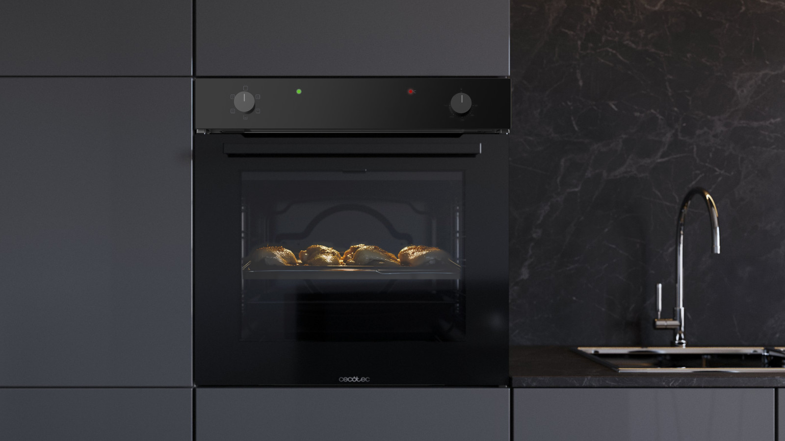 Cooling Fan: sistema de ventilación de aire para una óptima refrigeración del horno durante y después del cocinado. Steam Base XXL: Zona Steam con capacidad XXL para el uso de las funciones Steam EasyClean y Steam Assist.