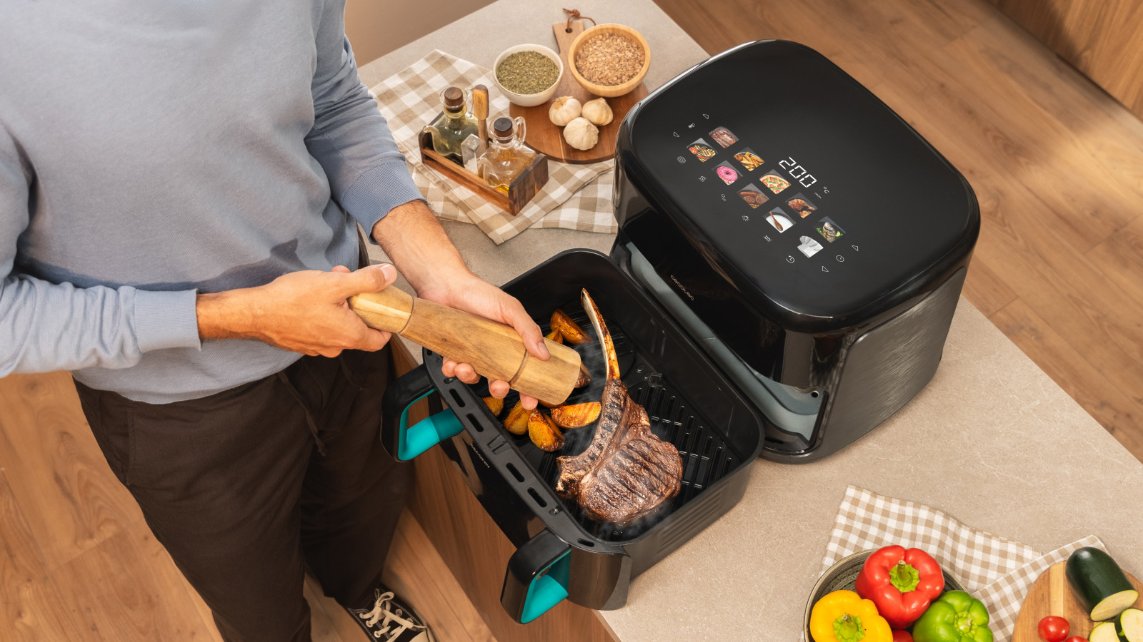 Marca tus carnes con la placa Grillin Style y consigue el punto perfecto en tus cortes de carne favoritos.