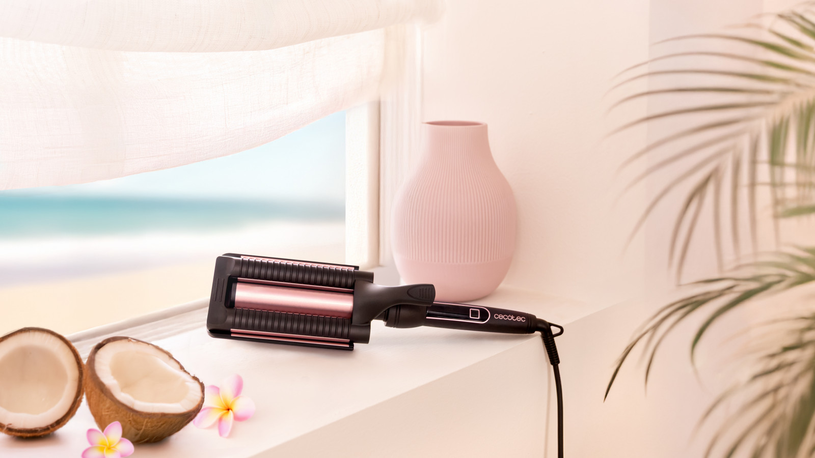 Transforma tu estilo con el "RitualCare 1000 Summer Waves", la plancha de pelo de ondas diseñada para crear ondas surferas perfectas.
