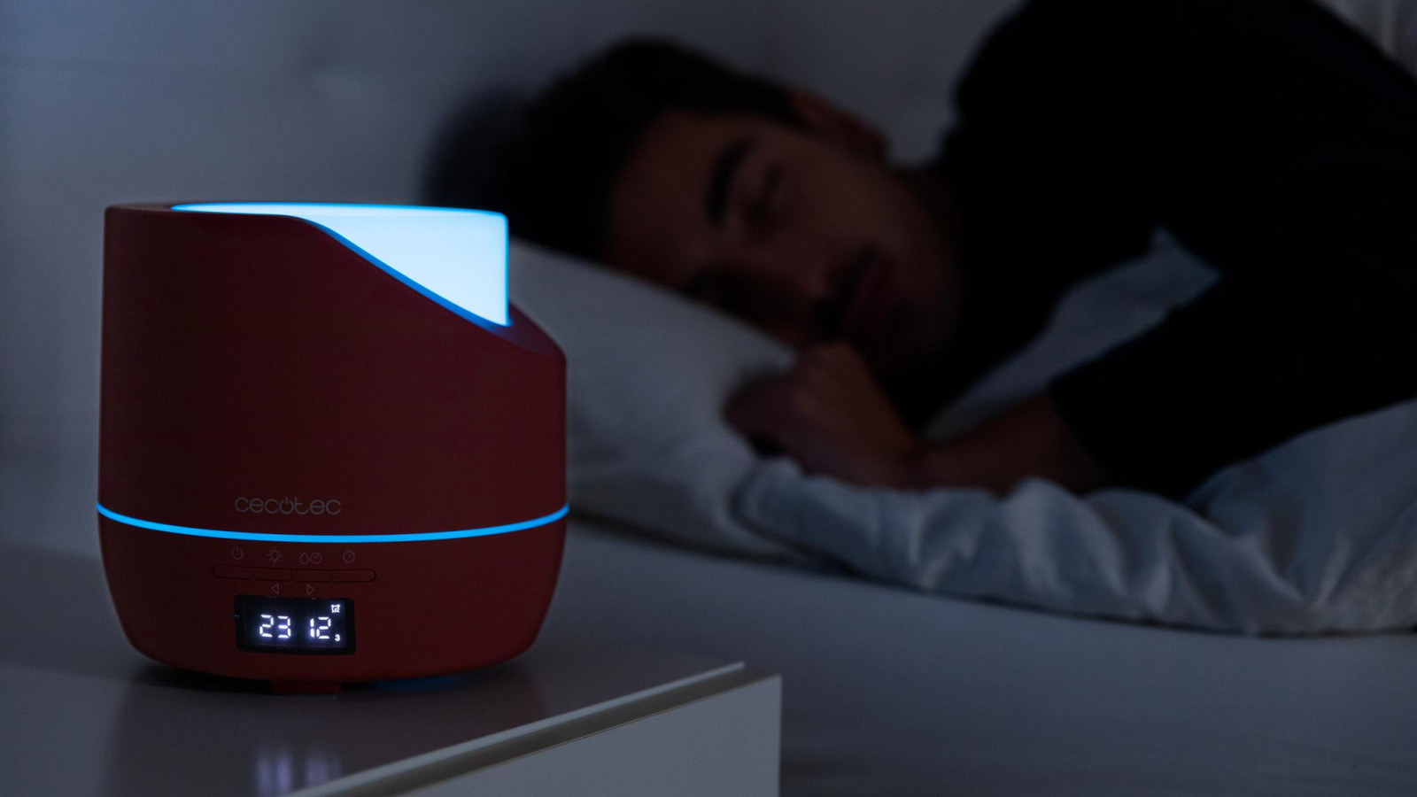 El difusor de aromas tiene la función despertador, gracias a la cual es posible configurar una hora determinada y que el aromatizador nos avise.