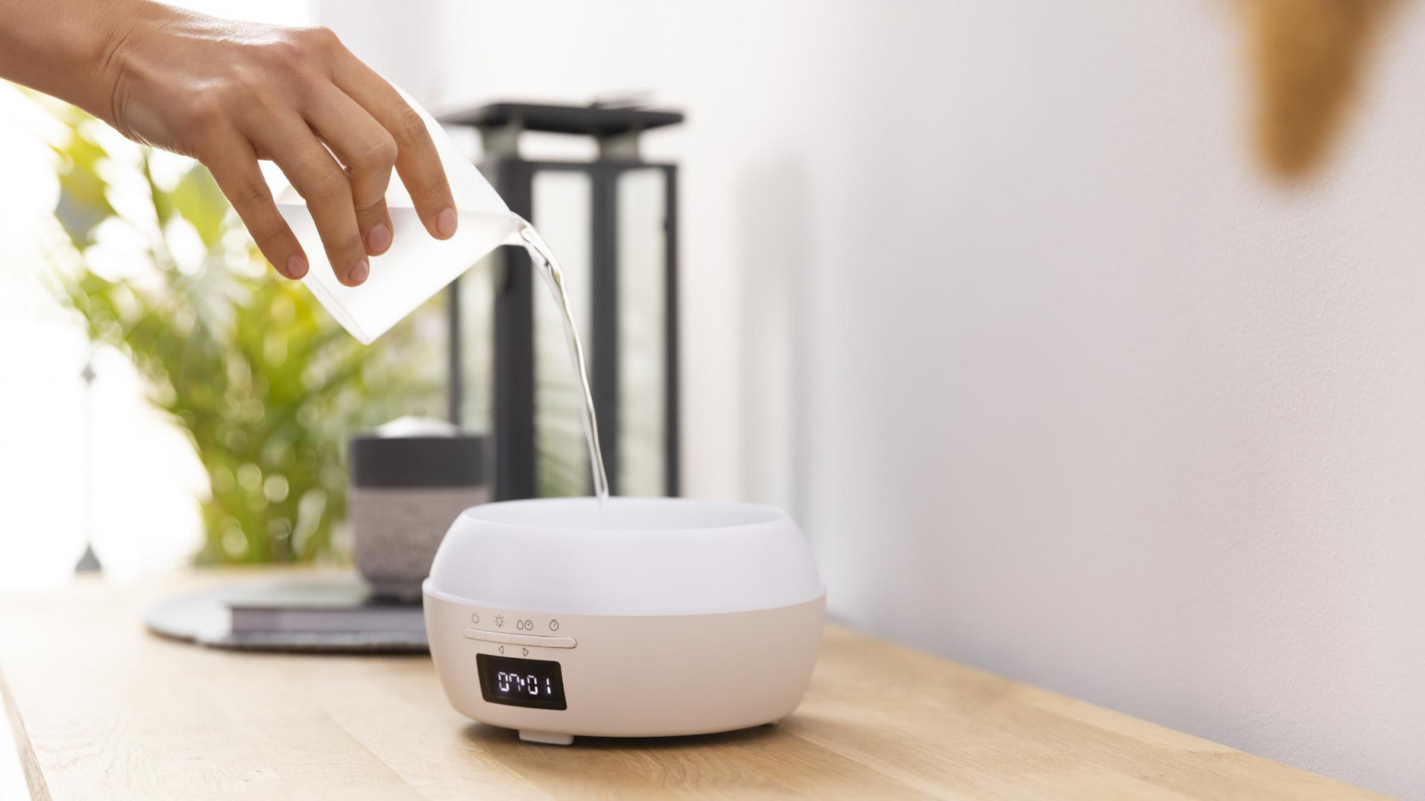 Difusor de aromas con una gran capacidad de 500 ml que permite su uso de manera prolongada sin tener que rellenar el depósito.