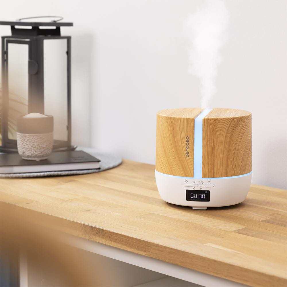 El difusor de aromas tiene la función despertador, gracias a la cual es posible configurar una hora determinada y que el aromatizador nos avise.