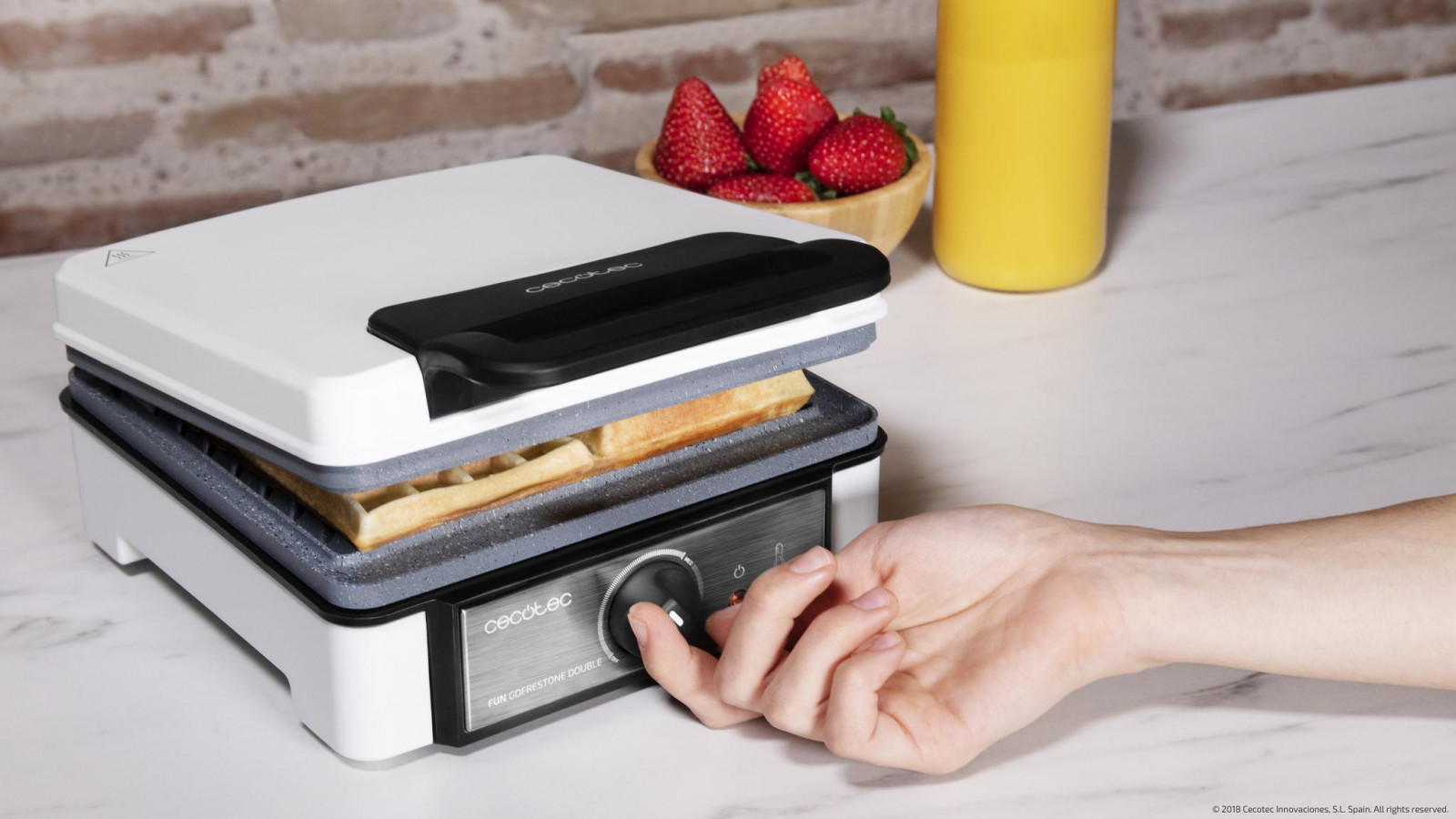 Potencia regulable para adaptarse a todos los gustos que alcanza rápidamente la temperatura deseada.