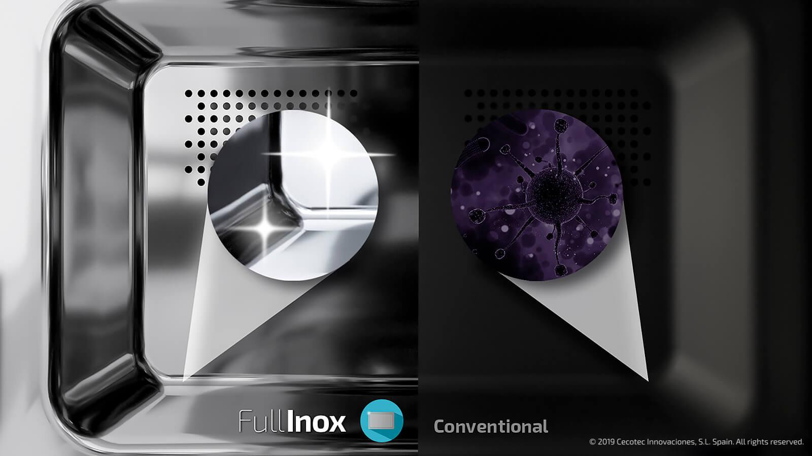 Diseño elegante con puerta Full Crystal y detalles metalizados. Tecnología 3DWave con un sistema de ondas más eficiente que envuelve al 100 % los alimentos.