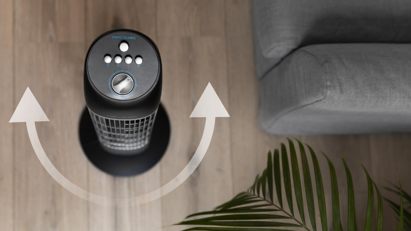 Las 33 pulgadas de altura del ventilador, equivalentes a 84 cm, suponen un gran flujo de aire para intensificar el proceso de ventilación.
Oscilación automática de 70º que facilita la distribución del aire fresco en la estancia en la cual sea ubicado.