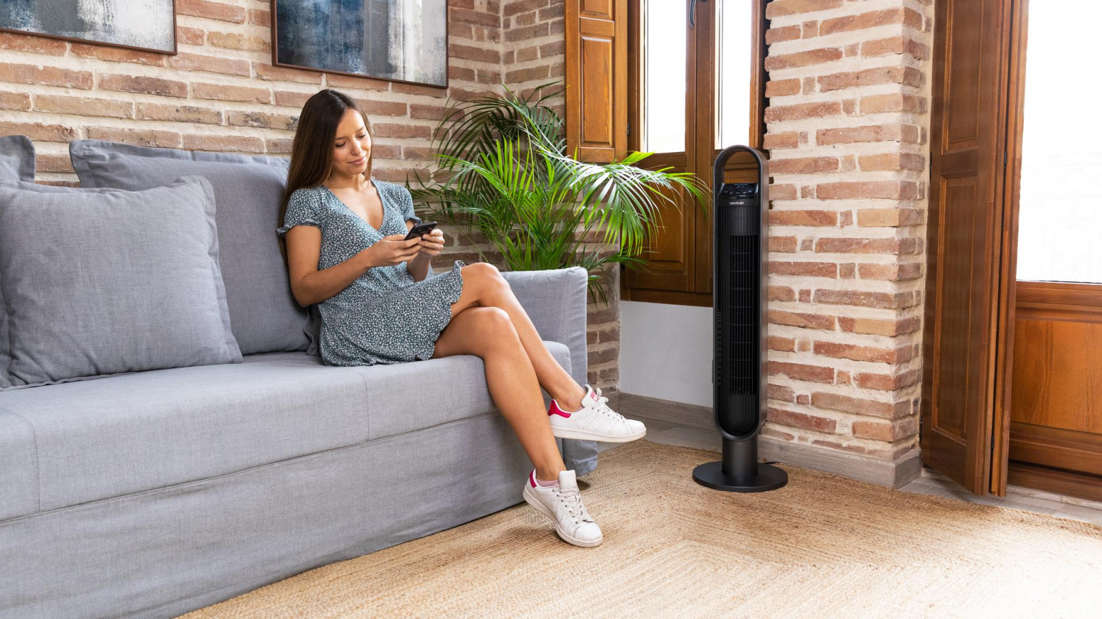 Gran potencia de 60 W que facilita la ventilación de la estancia en la que se sitúe el ventilador de manera instantánea y eficaz. Además, su motor de cobre aporta una gran calidad, eficiencia y durabilidad al ventilador, además de colaborar en su potencia de ventilación.