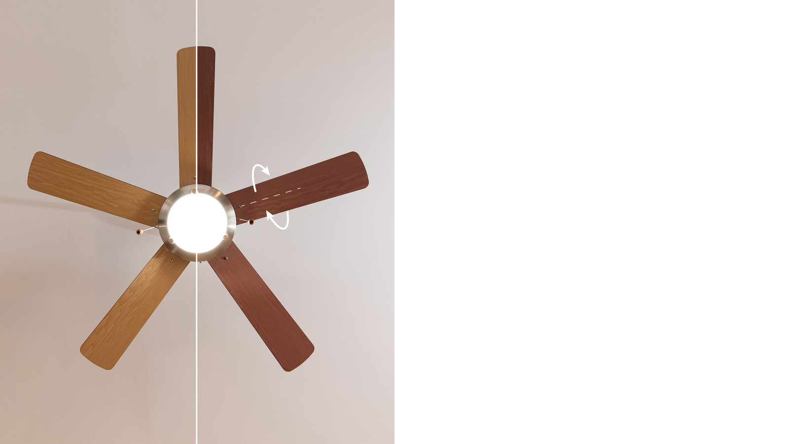 Sistema formado por 5 aspas totalmente innovadoras y aerodinámicas, diseñadas para maximizar el flujo de aire y garantizar un caudal constante de aire fresco.