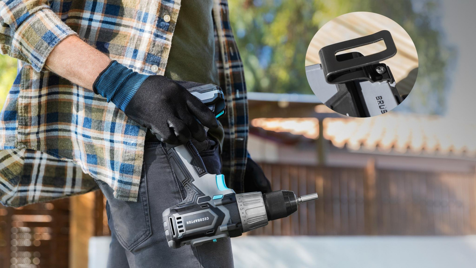 Torque de 46 Nm, 25+1 posiciones de torque, velocidad de 2.000 rpm, portabrocas automático de sujeción rápida y 2 velocidades para poder llevar a cabo todos tus proyectos de bricolaje con acabados precisos.