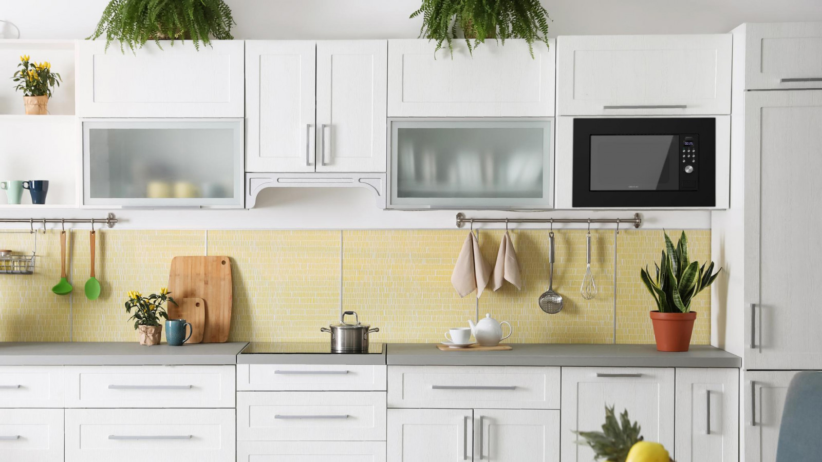 Diseño elegante en negro para encajar perfectamente en cualquier cocina.