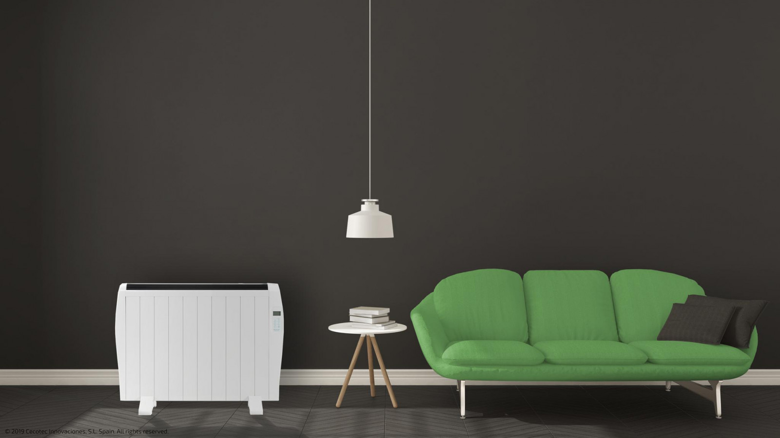 Emisor térmico de 10 elementos de aluminio. Gracias a su diseño ultrafino podrás instalarlo en cualquier parte de tu hogar.