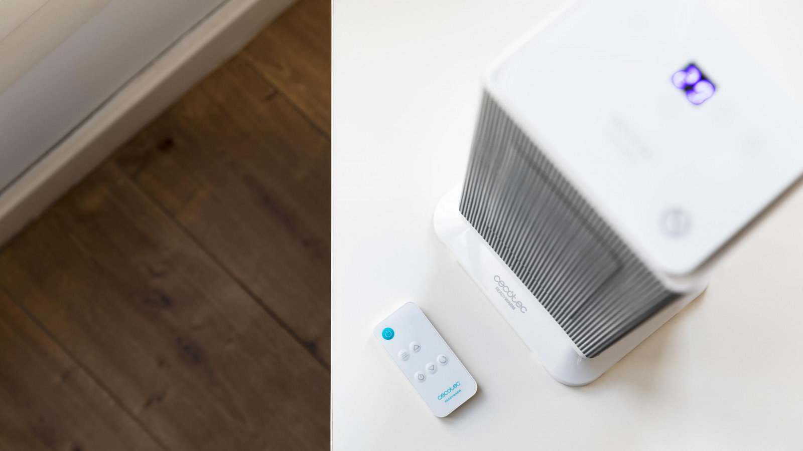 Ofrece un control inteligente y cómodo gracias a su mando a distancia, con el cual se selecciona el funcionamiento del calefactor. Su pantalla LED superior muestra la temperatura actual de la estancia y gracias a ella se podrán seleccionar otras funciones del calefactor.