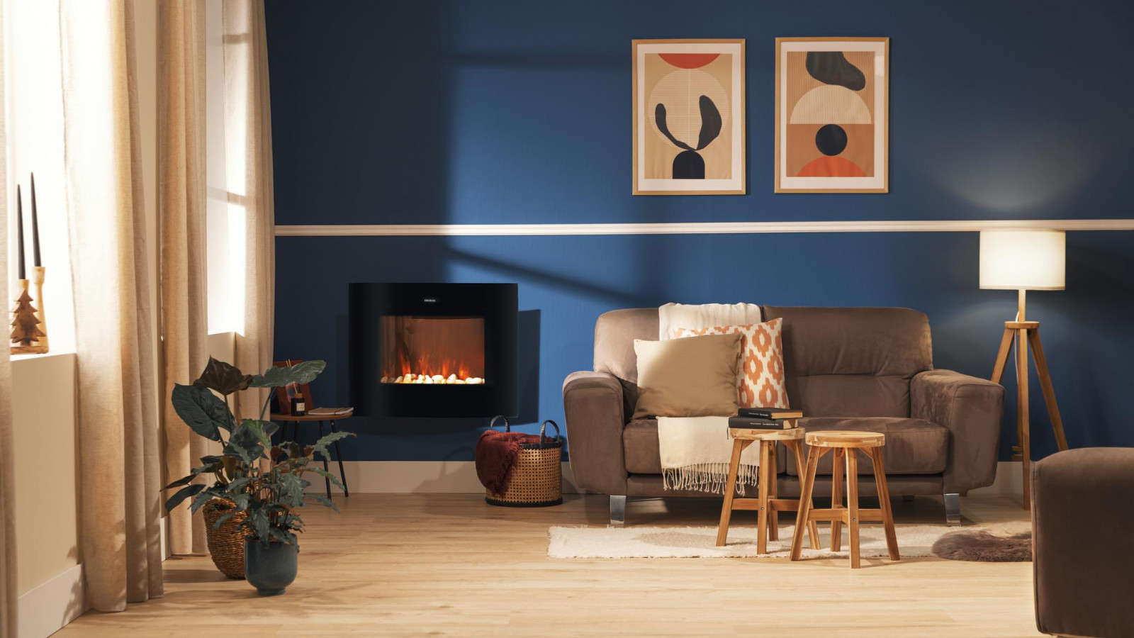 La chimenea tiene una dimensión de 35 pulgadas lo que facilita su ubicación en el interior de la casa en la estancia deseada.