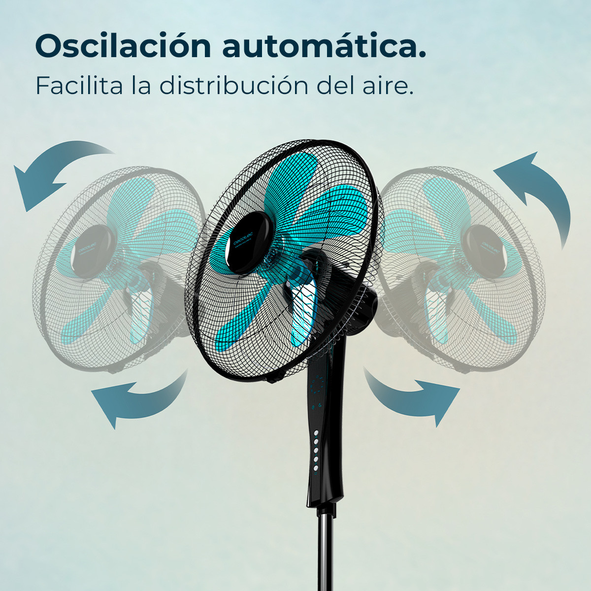 Posee 3 velocidades y 3 modos (Normal, Nature, Sleep) que permiten regular la intensidad del flujo del aire en función de las necesidades de cada momento de la manera más silenciosa.