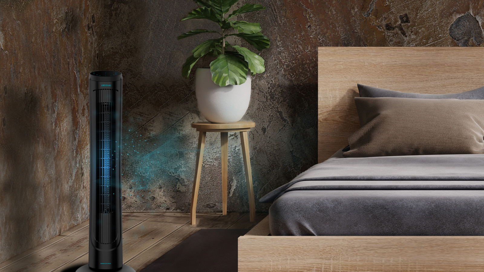 Gran potencia de 45 W que facilita la ventilación de la estancia que junto con su motor de cobre aporta una gran calidad, eficiencia y durabilidad al ventilador, además de colaborar en su proceso de ventilación.