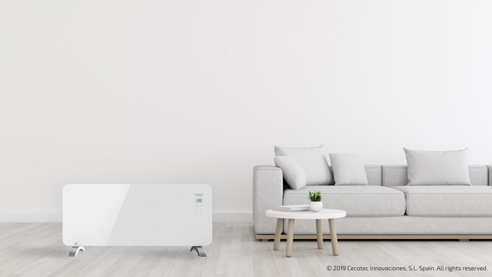 Termostato regulable con dos niveles de potencía : modo eco, y modo máx; gracias a este ajuste se optimiza el consumo de energía; apto para baños gracias a su protección ip24 antisalpicaduras