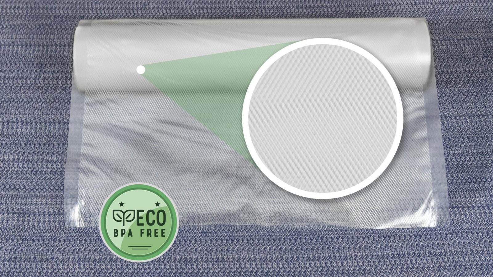 Superficie gofrada para un funcionamiento perfecto y óptima conservación de los alimentos.