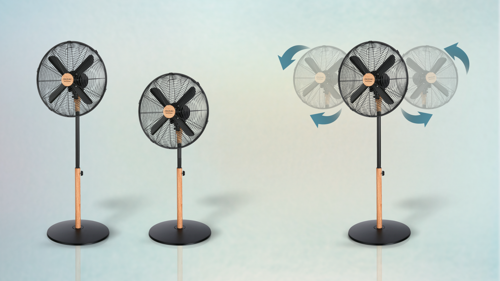 Posee 3 velocidades (Low, medium y high) que permiten regular la intensidad del flujo del aire en función de las necesidades de cada momento.