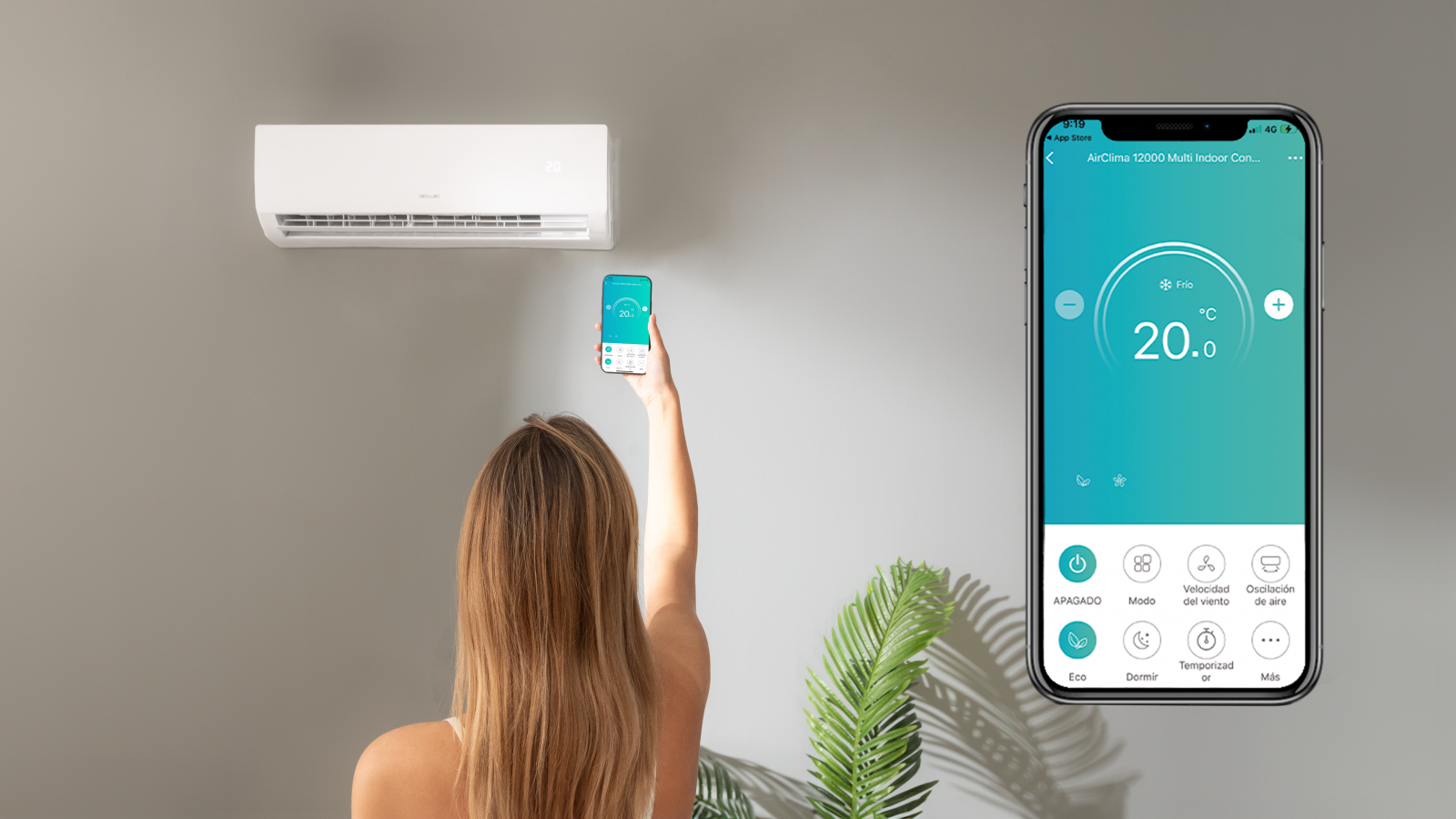 Sus 5 modos de funcionamiento (automático, refrigeración, ventilación, calefacción y deshumidificación) permiten adaptar su uso según la necesidad del momento y la época del año. Las 8 velocidades del aire acondicionado ofrecen un máximo confort ya que se puede seleccionar la velocidad deseada en cada momento según las necesidades. También se puede elegir entre 3 opciones de funcionamiento gracias a su opción noche (mínimo ruido), opción eco (mínimo consumo) y opción autolimpieza. Su modo deshumidificador es capaz de captar hasta un máximo de 28,8 litros al día, lo que conseguirá un ambiente más sano en tu hogar.