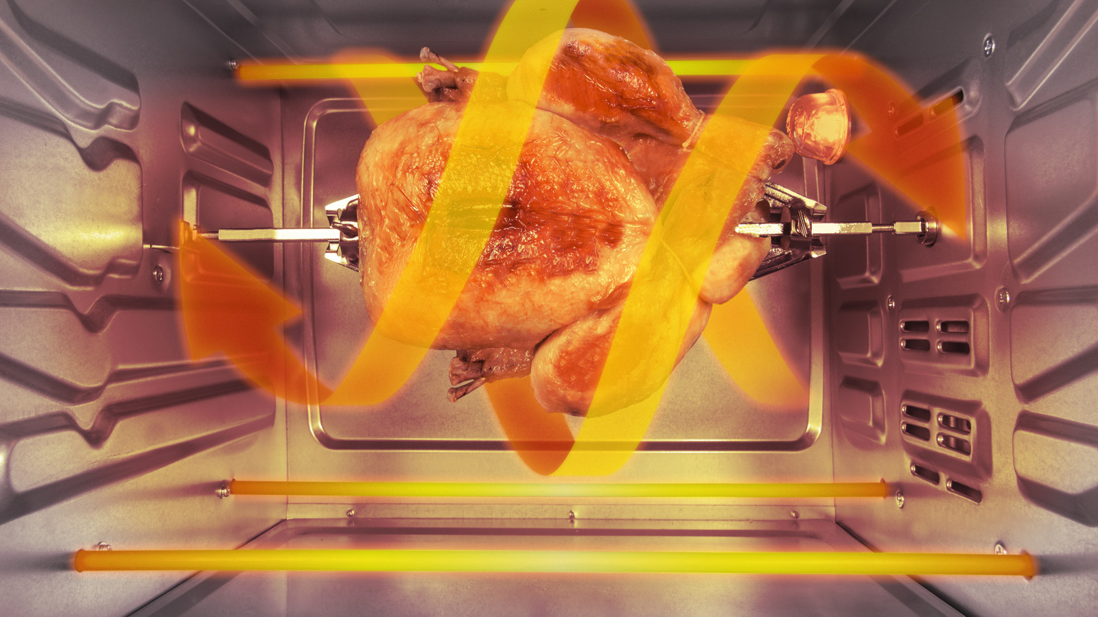 Cocina por convección de forma homogénea con el aire que envuelve los alimentos y consigue platos tiernos y sabrosos.