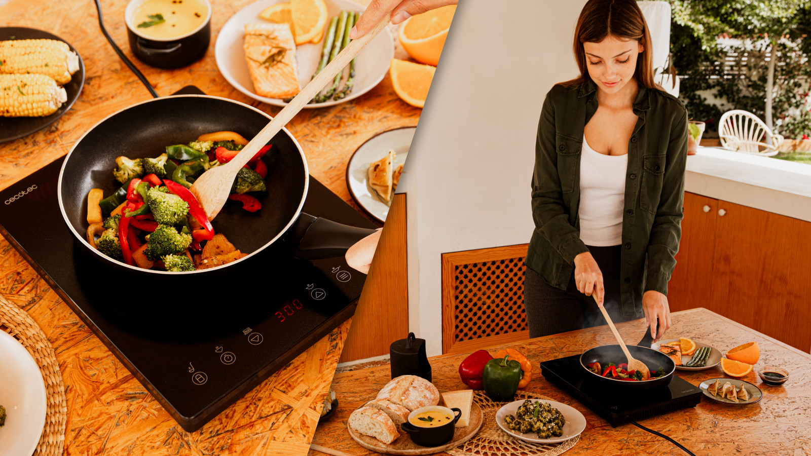Gran potencia: consigue recetas perfectas en menos tiempo gracias a sus 2000 W de potencia.
