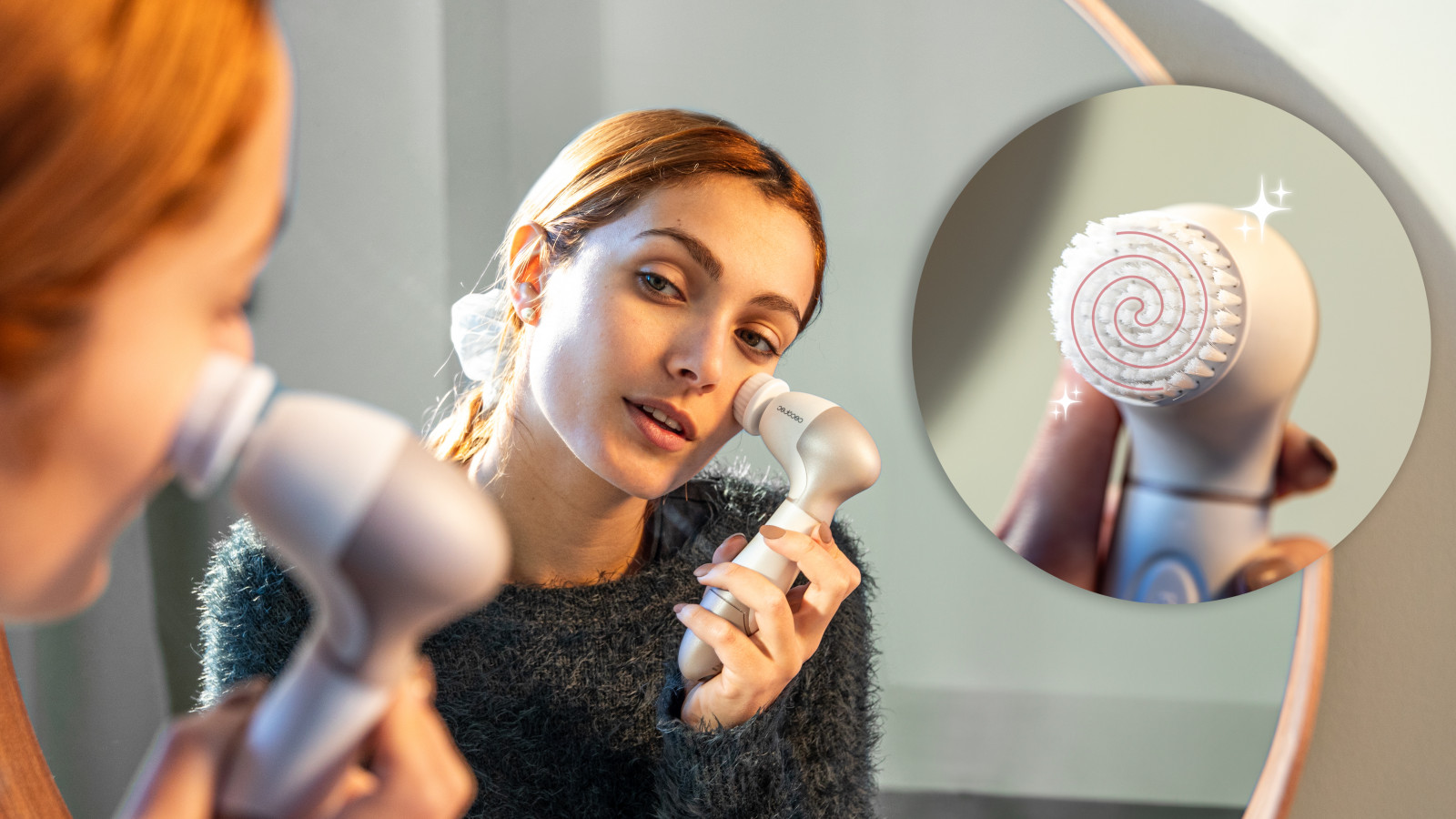 All-in-One: gracias a la variedad y diversidad de sus cabezales, se puede utilizar para la cara, para el cuerpo y para los pies, siendo todavía más versátil. Sus cerdas son suaves y cómodas, adaptándose así a todo tipo de pieles