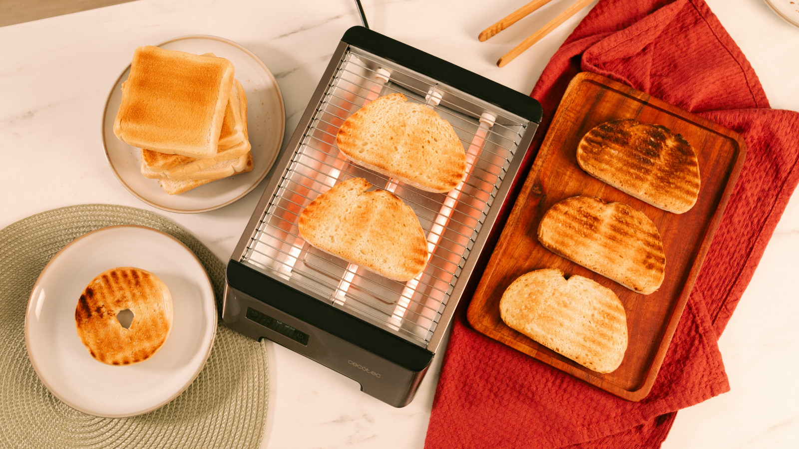 Seis niveles de tostado: el regulador de potencia con seis niveles de tostado te permite personalizar tus tostadas exactamente como te gustan, desde un tostado ligero hasta un dorado profundo, para satisfacer tus preferencias personales.