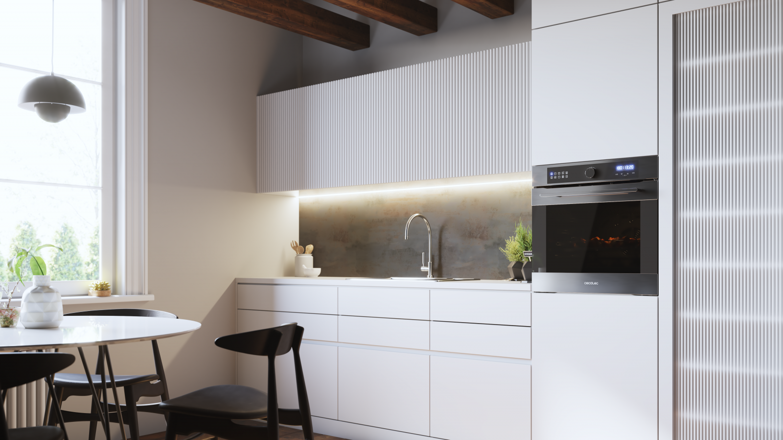 Gran capacidad de 72: cocina para toda la familia con su gran capacidad y 5 posiciones de bandejas.