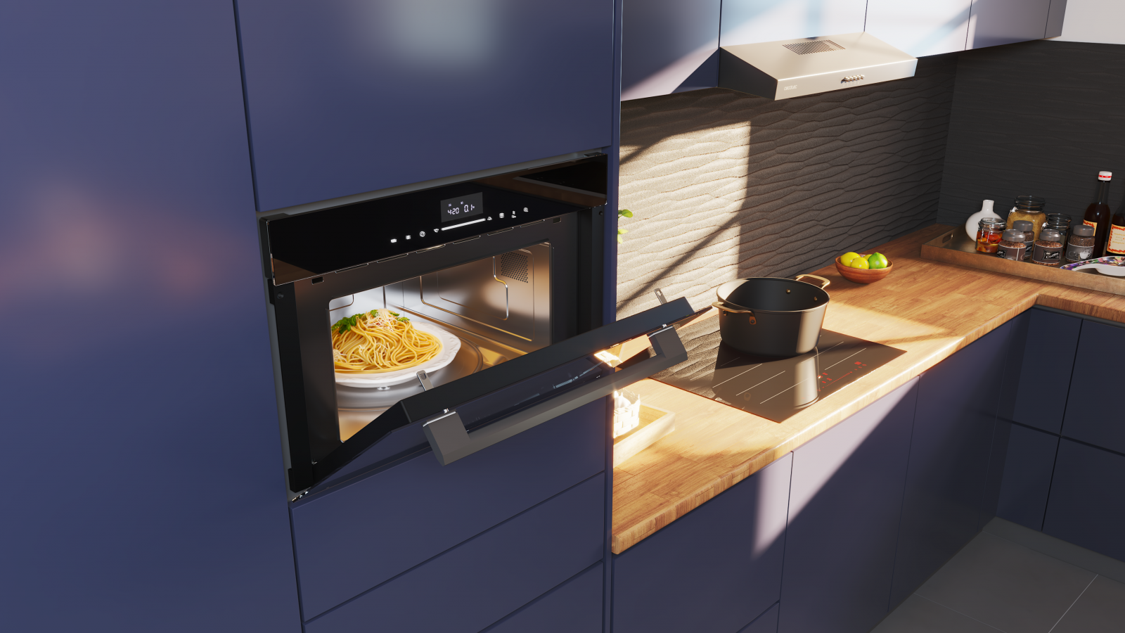 2 en 1: horno y microondas en un solo electrodoméstico. 34 L de capacidad: cocina grandes recetas sin preocuparte por el espacio
