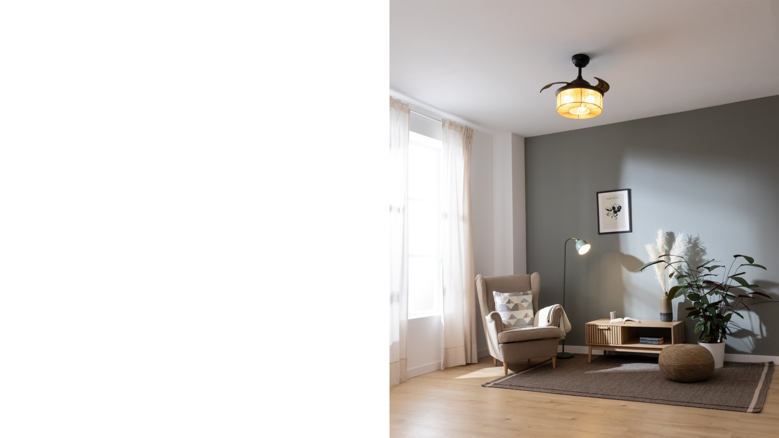 Motor DC de 25 W: motor de corriente directa que mejora el funcionamiento del ventilador, aumentando su eficiencia y generando un menor consumo eléctrico. Además, trabaja de manera silenciosa. 36 pulgadas: gran diámetro que permite una gran cobertura de aire fresco en la estancia en la que se ubique el ventilador. Además, cuenta con una lámpara integrada que consigue una luz y ambiente perfectos para tu hogar.