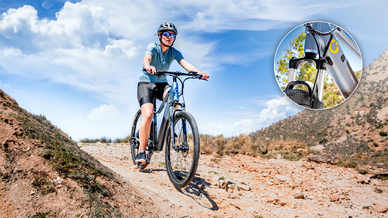 Cambio de Marchas Eficaz: Cambio Shimano Cues de 10 velocidades que asegura una transición suave y precisa. Ideal para un uso exigente en montaña.