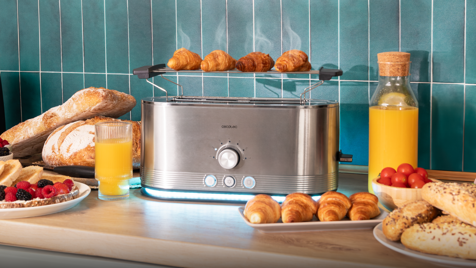 Con la capacidad de regular los 7 niveles de tostado, los usuarios tienen el control total sobre su experiencia de tostado, desde tostadas ligeramente doradas hasta opciones más crujientes, adaptándose a sus preferencias individuales.