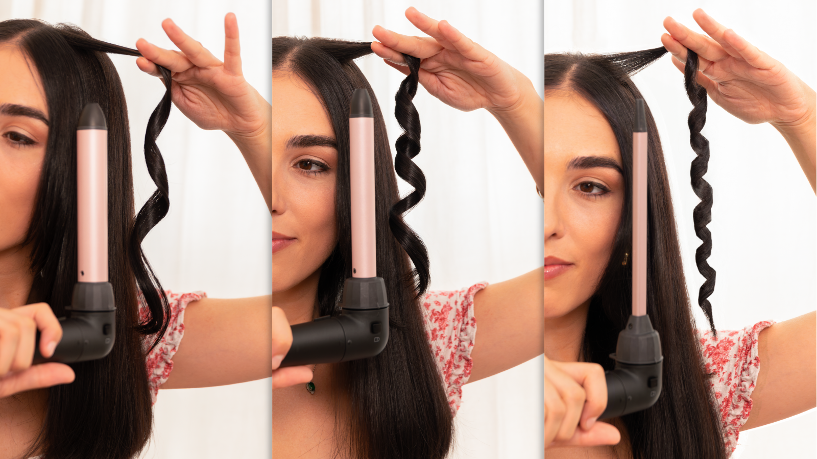 Revestimiento cerámico: Todos los cabezales están recubiertos con cerámica, que distribuye uniformemente el calor y protege el cabello del daño por el calor, garantizando resultados suaves y brillantes.
